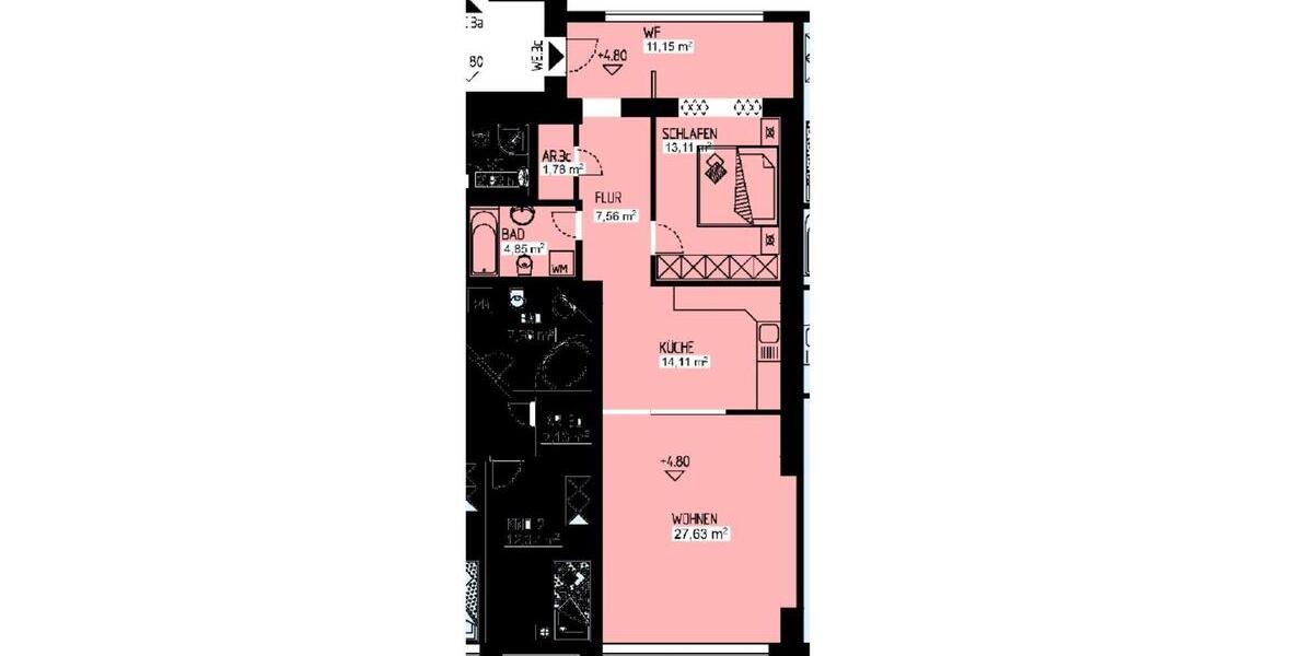Etagenwohnung Dortmund Hörde - 2 Zimmer, 80 m&sup2;, 649&euro; | Angebot:27539646