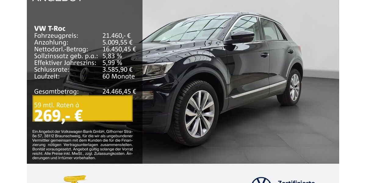 VW T-Roc 84.797 km 20.980 &euro; Lüdenscheid 58507