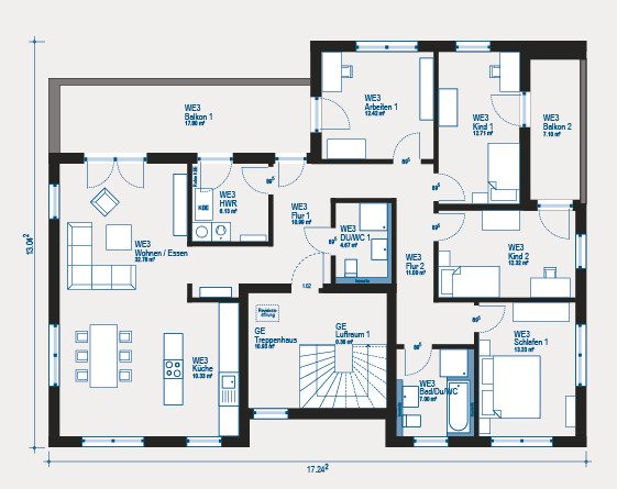 jgb - apartment OW 3 - jul 2026 - Mehrfamilienhaus, Wohnhaus Ennepetal | Angebot:27708141