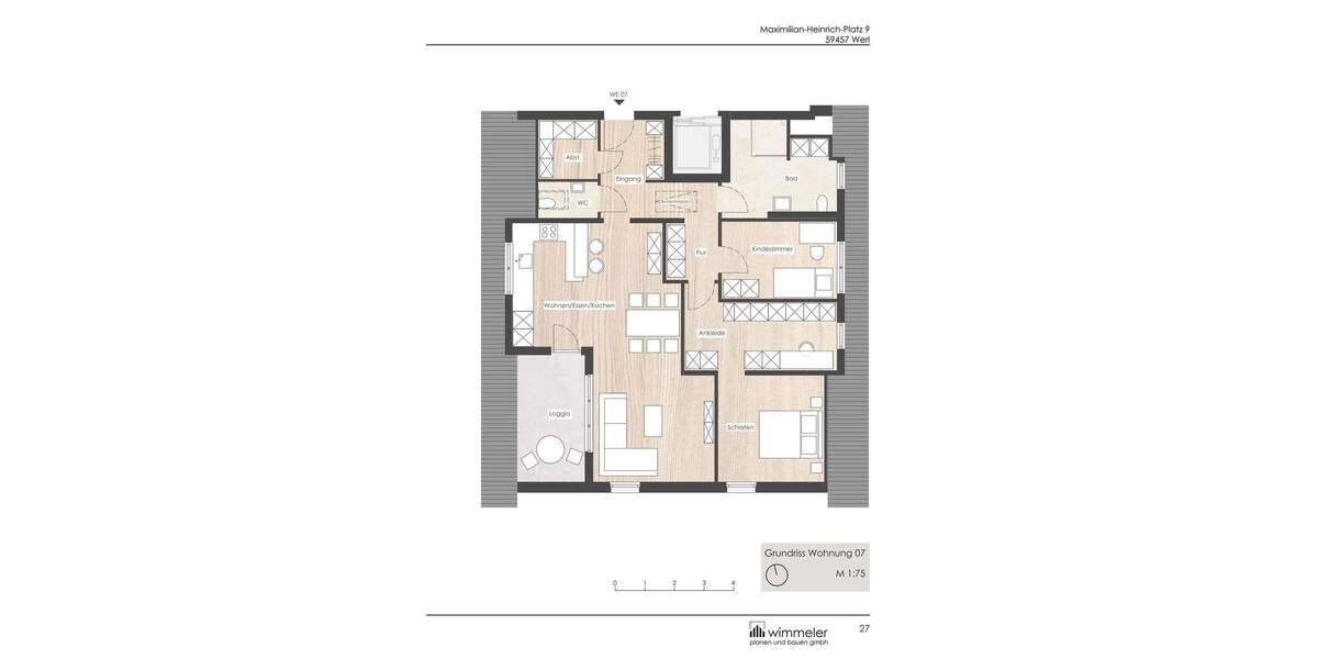 Etagenwohnung Werl - 3 Zimmer, 102 m&sup2;, 410.000&euro; | Angebot:25663960