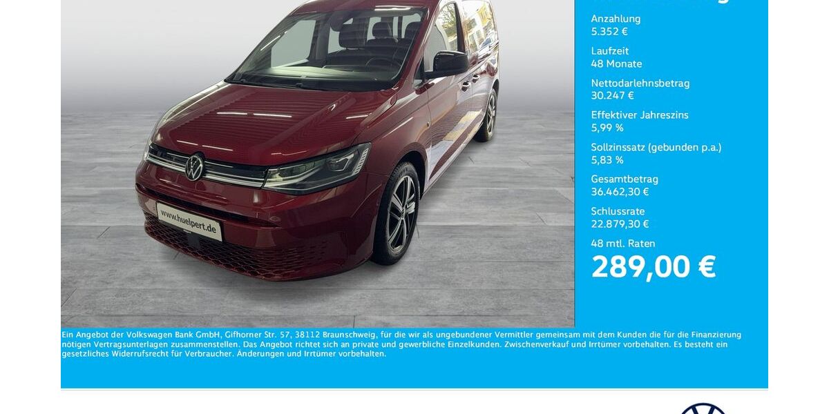 VW Caddy 7.589 km 34.739 &euro; Dortmund 44379