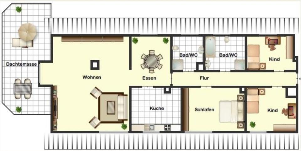 Etagenwohnung Werdohl - 4.5 Zimmer, 108 m&sup2;, 790&euro; | Angebot:25613547