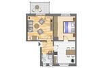 Erdgeschoßwohnung Hagen Hagen-Nord - 2 Zimmer, 51 m&sup2;, 399&euro; | Angebot:26349948