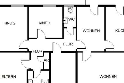 Wohnung Bergkamen Overberge - 4.5 Zimmer, 96 m&sup2;, 427&euro; | Angebot:26688379