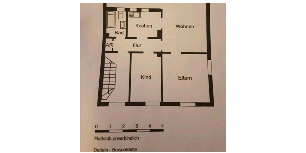 Etagenwohnung Datteln - 3.5 Zimmer, 63 m&sup2;, 680&euro; | Angebot:26665432