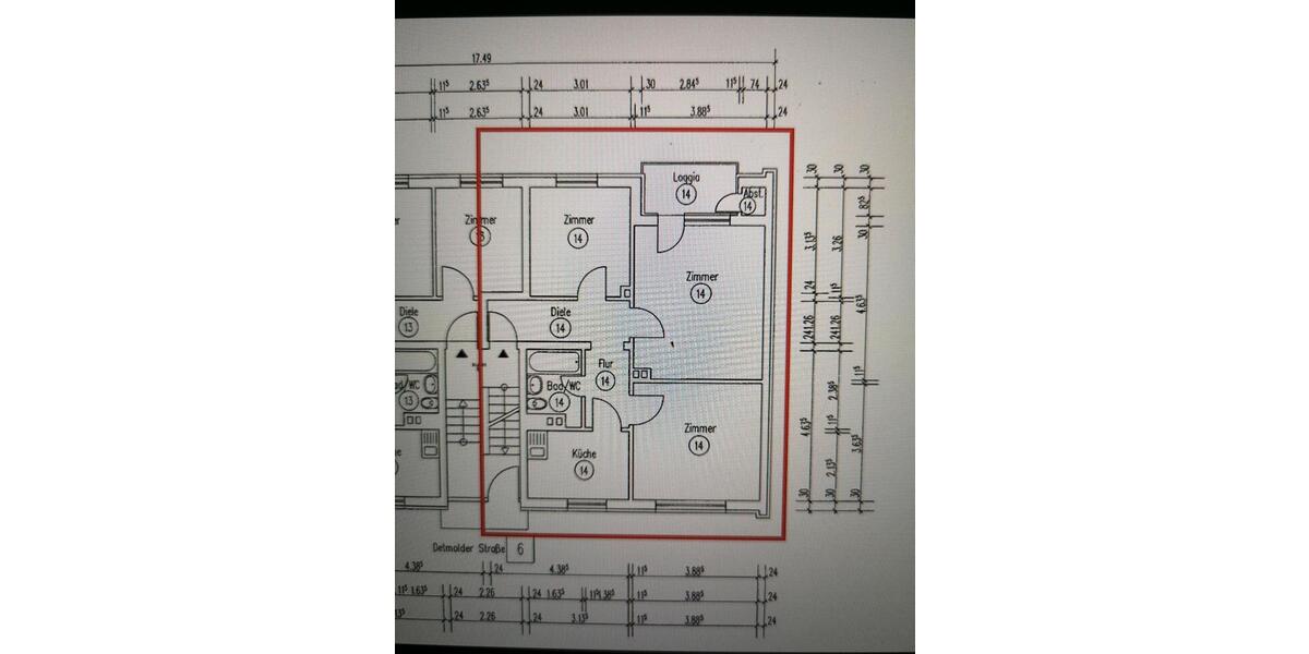 Etagenwohnung Castrop-Rauxel Rauxel - 3 Zimmer, 61 m&sup2;, 105.000&euro; | Angebot:26013743