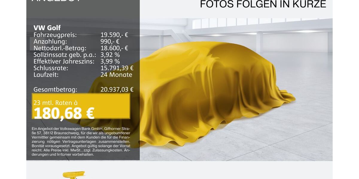 VW Golf 55.021 km 19.590 &euro; Herne 44653