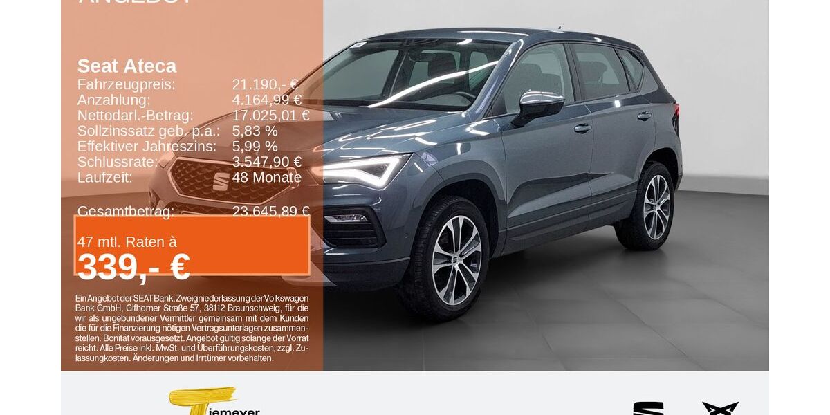 Seat Ateca 52.358 km 20.730 &euro; Bochum 44809