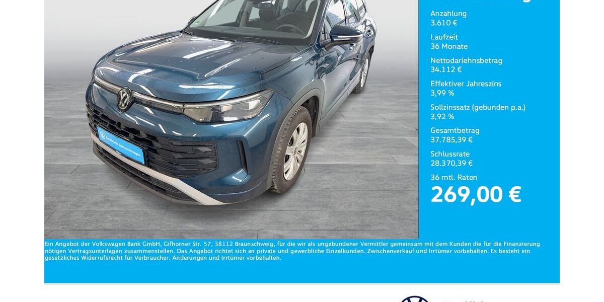 VW Tayron 14.772 km 37.722 &euro; Bergkamen 59192