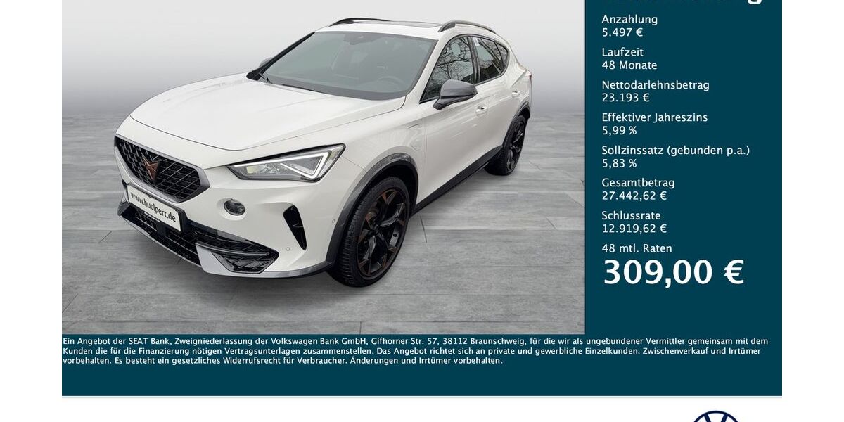 Cupra Formentor 19.681 km 28.690 &euro; Dortmund 44379