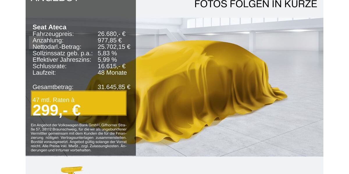 Seat Ateca 42.187 km 25.780 &euro; Herne 44653
