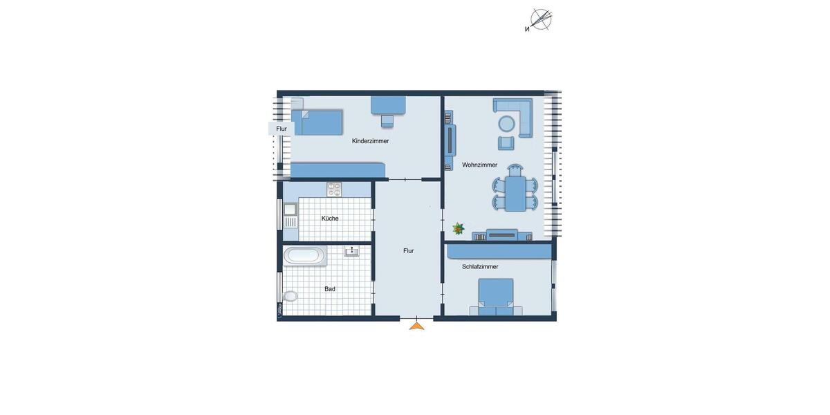 Dachgeschoßwohnung Hamm Daberg - 3 Zimmer, 55 m&sup2;, 450&euro; | Angebot:25803950