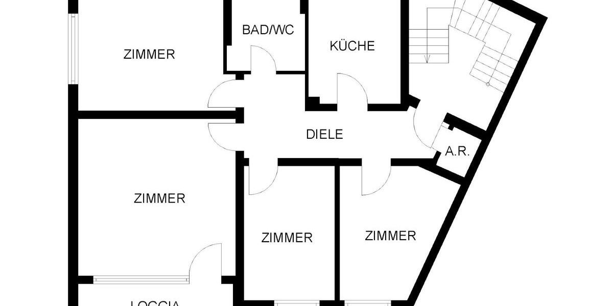 Etagenwohnung Herne Sodingen - 4.5 Zimmer, 89 m&sup2;, 536&euro; | Angebot:25992886