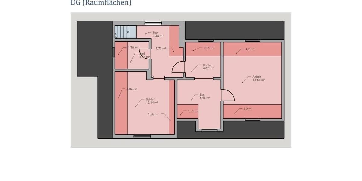 Dachgeschoßwohnung Hagen Dahl - 2 Zimmer, 62 m&sup2;, 490&euro; | Angebot:25710763