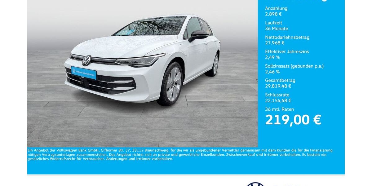 VW Golf 8.690 km 29.444 &euro; Unna 59423