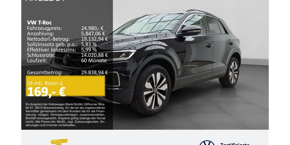 VW T-Roc 34.481 km 24.980 &euro; Lüdenscheid 58507