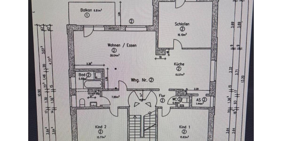 Etagenwohnung Lüdenscheid Staberg - 4 Zimmer, 108 m&sup2;, 869&euro; | Angebot:26671727