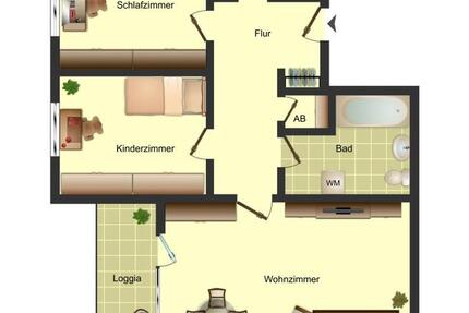 Wohnung Bergkamen - 3.5 Zimmer, 78 m&sup2;, 539&euro; | Angebot:24714311