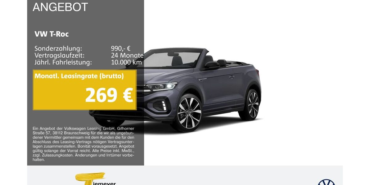 VW T-Roc 22.123 km 31.690 &euro; Lüdenscheid 58507
