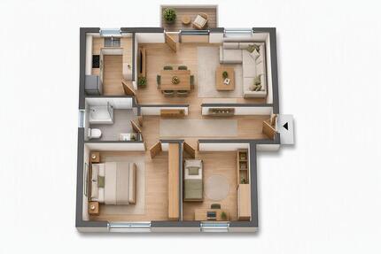 Wohnung Bochum Günnigfeld - 3 Zimmer, 62 m&sup2;, 650&euro; | Angebot:27584934