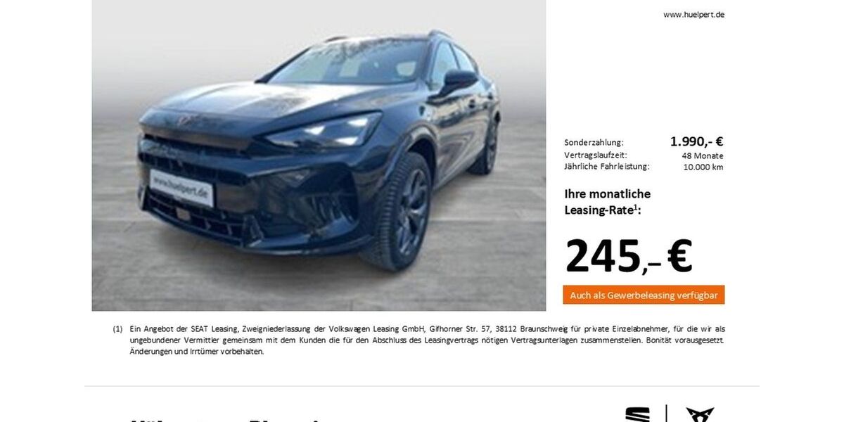 Cupra Formentor 14.266 km 33.087 &euro; Dortmund 44269