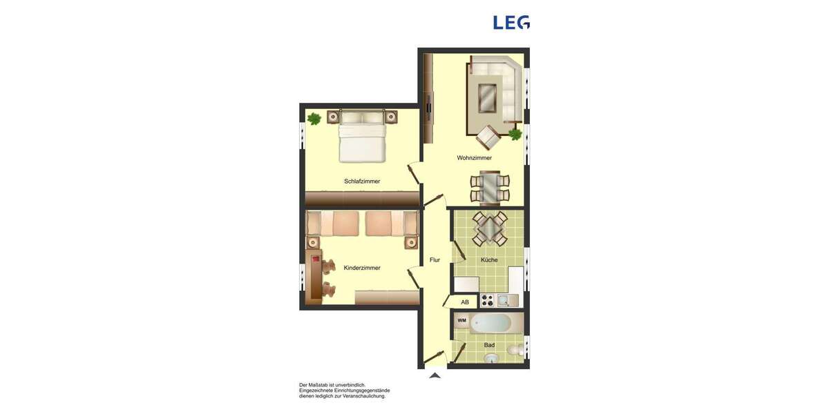 Etagenwohnung Bergkamen - 3.5 Zimmer, 62 m&sup2;, 275&euro; | Angebot:27723058