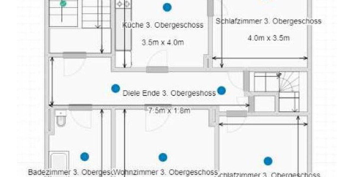 Etagenwohnung Dortmund Mitte - 3 Zimmer, 83 m&sup2;, 650&euro; | Angebot:26034298