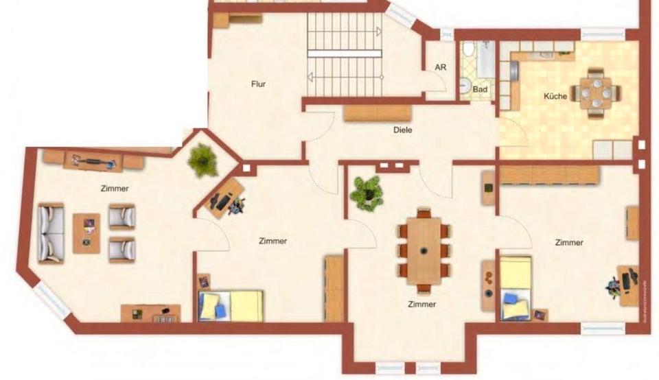 Dachgeschoßwohnung Hagen Hagen-Nord - 4 Zimmer, 92 m&sup2;, 900&euro; | Angebot:27623419