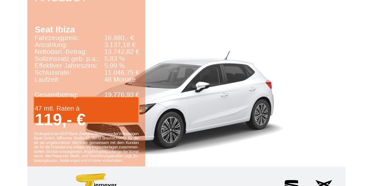 Seat Ibiza 4.462 km 16.680 &euro; Bochum 44809