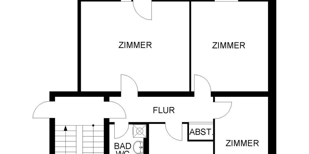 Etagenwohnung Hagen Hagen-Mitte - 3 Zimmer, 69 m&sup2;, 458&euro; | Angebot:25479694