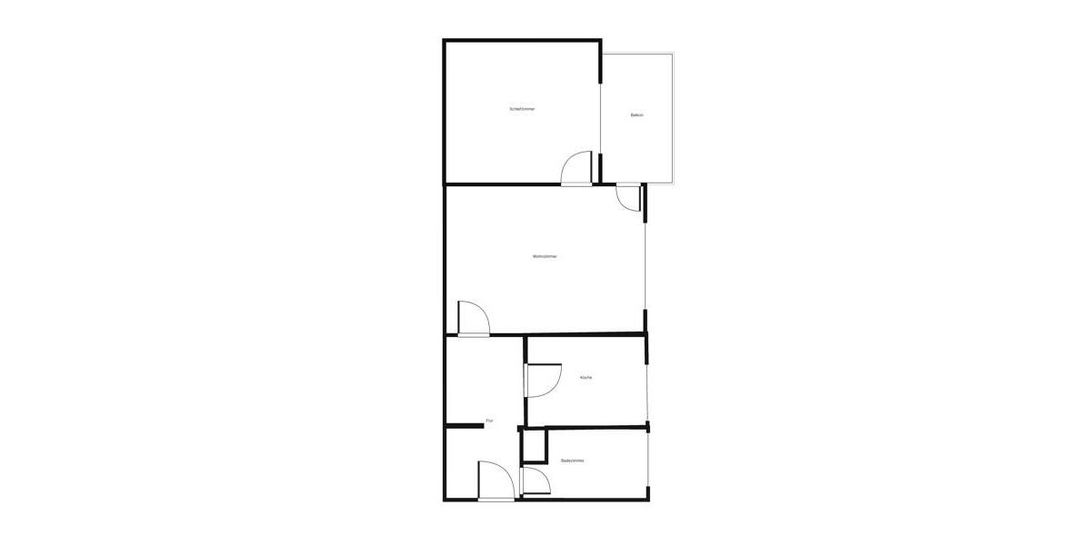 Etagenwohnung Bochum Eppendorf - 2 Zimmer, 53 m&sup2;, 533&euro; | Angebot:26555673