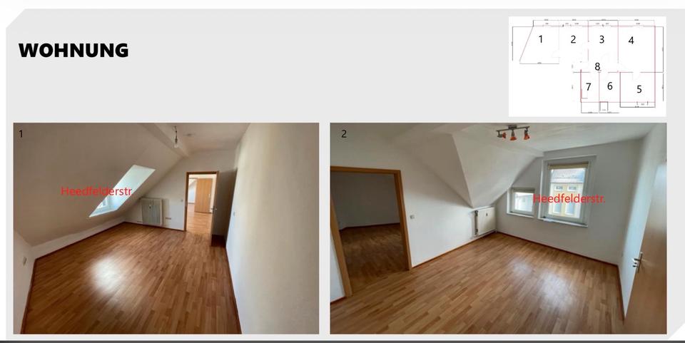 Dachgeschoßwohnung Lüdenscheid Brügge - 5 Zimmer, 85 m&sup2;, 950&euro; | Angebot:24736644