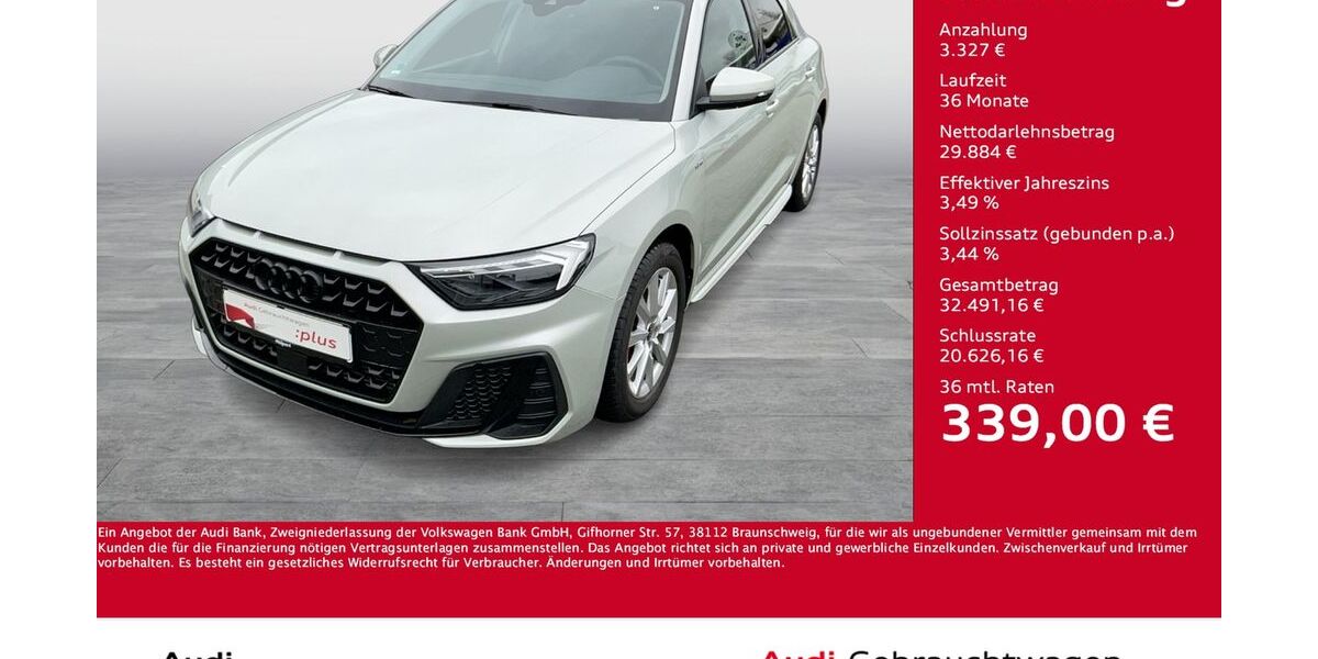 Audi A1 6.625 km 32.255 &euro; Dortmund 44143