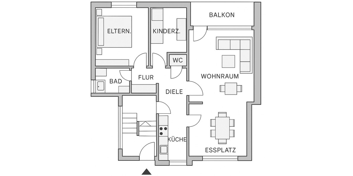 Etagenwohnung Dortmund Bövinghausen - 3 Zimmer, 89 m&sup2;, 700&euro; | Angebot:23030029