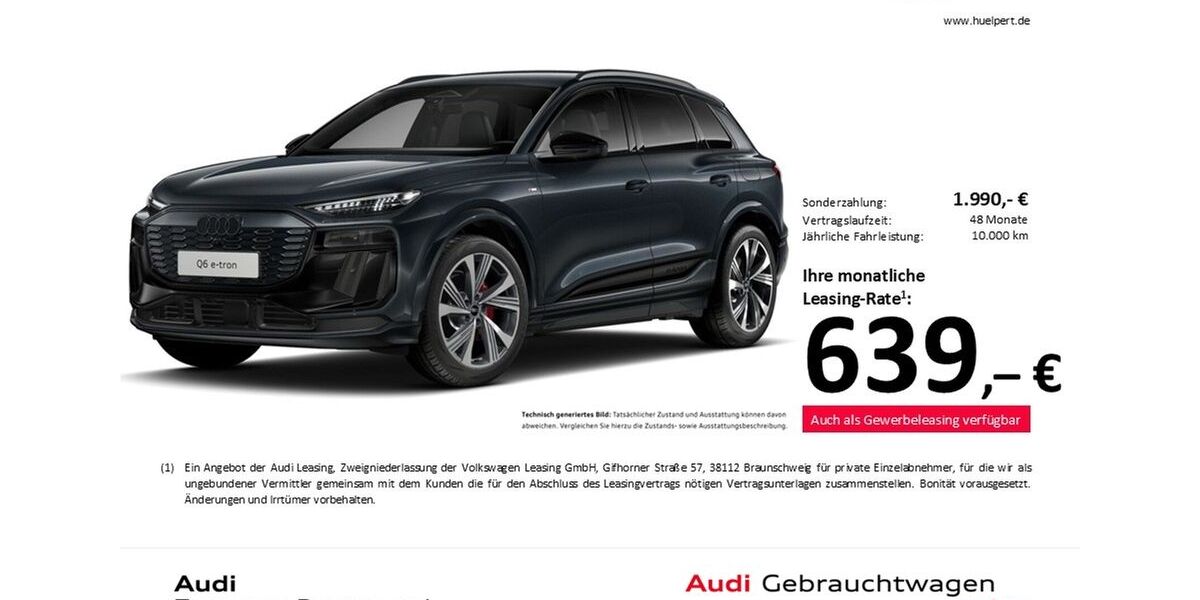 Audi Q6 e-tron 9.591 km 74.211 &euro; Dortmund 44143