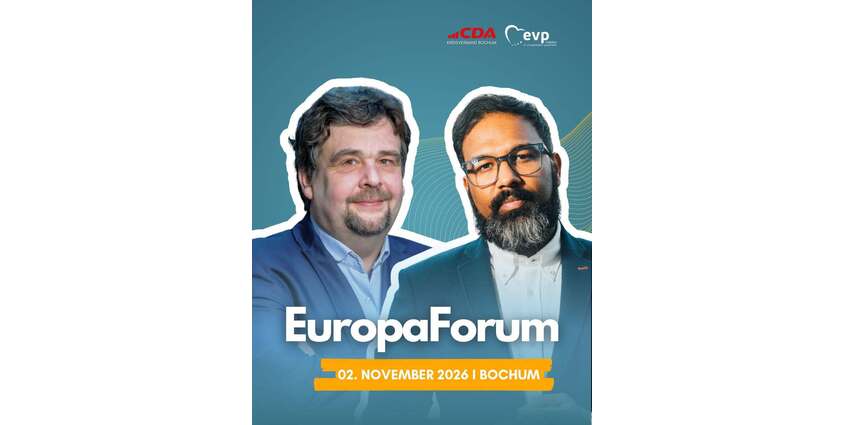 EuropaForum: Autorenlesung und Gespräch mit Stephan Anpalagan und Dennis Radtke MdEP 02.11.2026 Thalia Mayersche Buchhandlung, Kortumstr. 69–71, 44787 Bochum