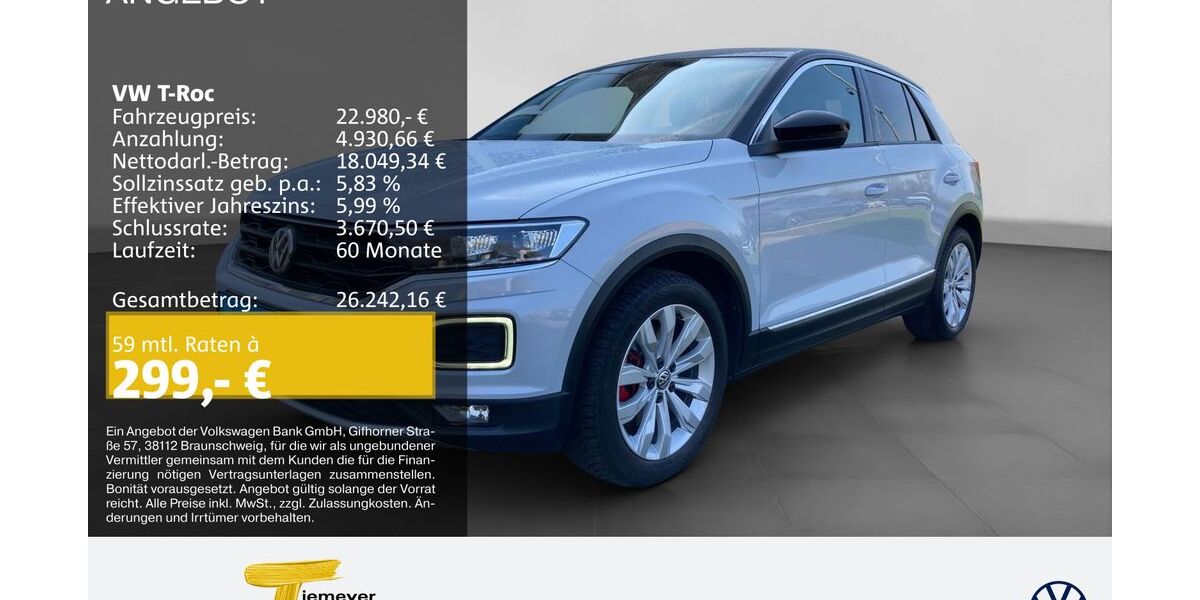 VW T-Roc 32.197 km 22.980 &euro; Bochum 44892