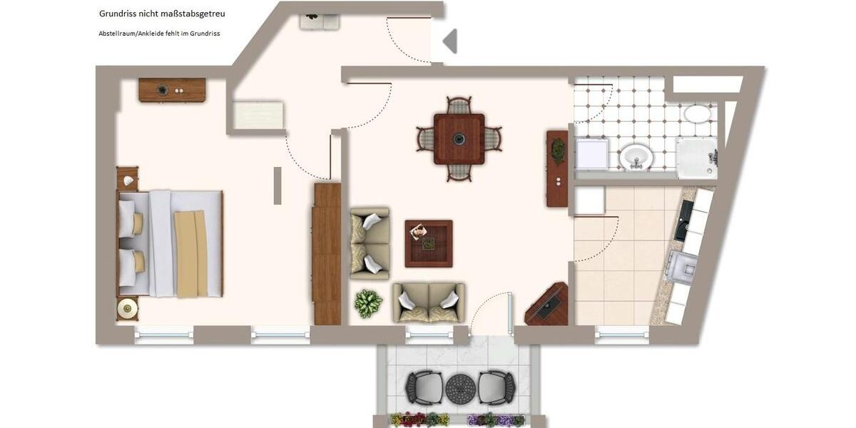 Dachgeschoßwohnung Iserlohn Gerlingsen - 2.5 Zimmer, 60 m&sup2;, 119.000&euro; | Angebot:27056780
