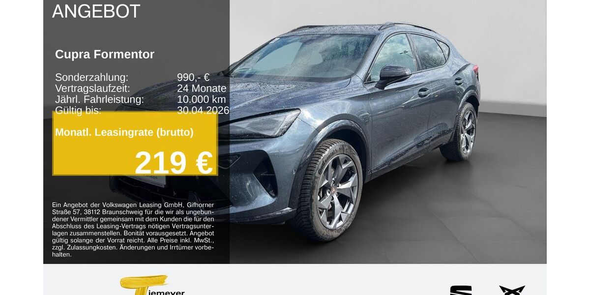 Cupra Formentor 18.065 km 33.570 &euro; Hemer 58675