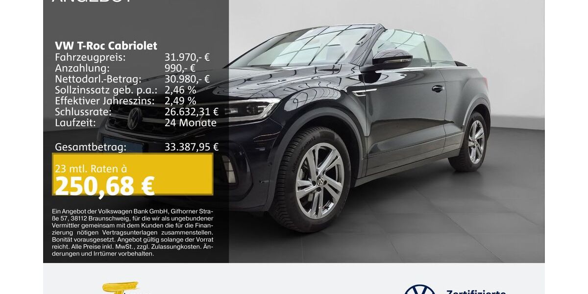 VW T-Roc 22.439 km 31.970 &euro; Lüdenscheid 58507