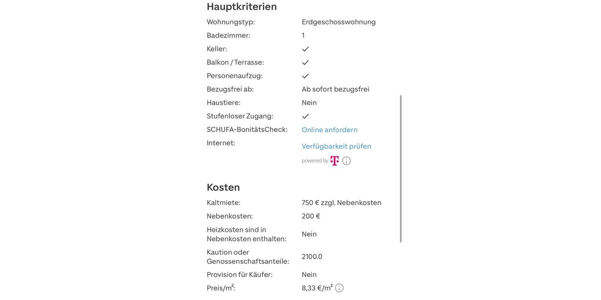 Erdgeschoßwohnung Schwerte - 4 Zimmer, 90 m&sup2;, 950&euro; | Angebot:25343037